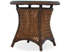 Lloyd Flanders Grand Traverse Wicker 24'' Round End Table 13 Lloyd Flanders Grand Traverse Wicker 24'' Round End Table -Patio Vibe Store LF71018 zm