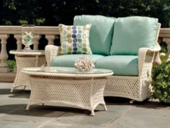 Lloyd Flanders Grand Traverse Wicker 24'' Round End Table