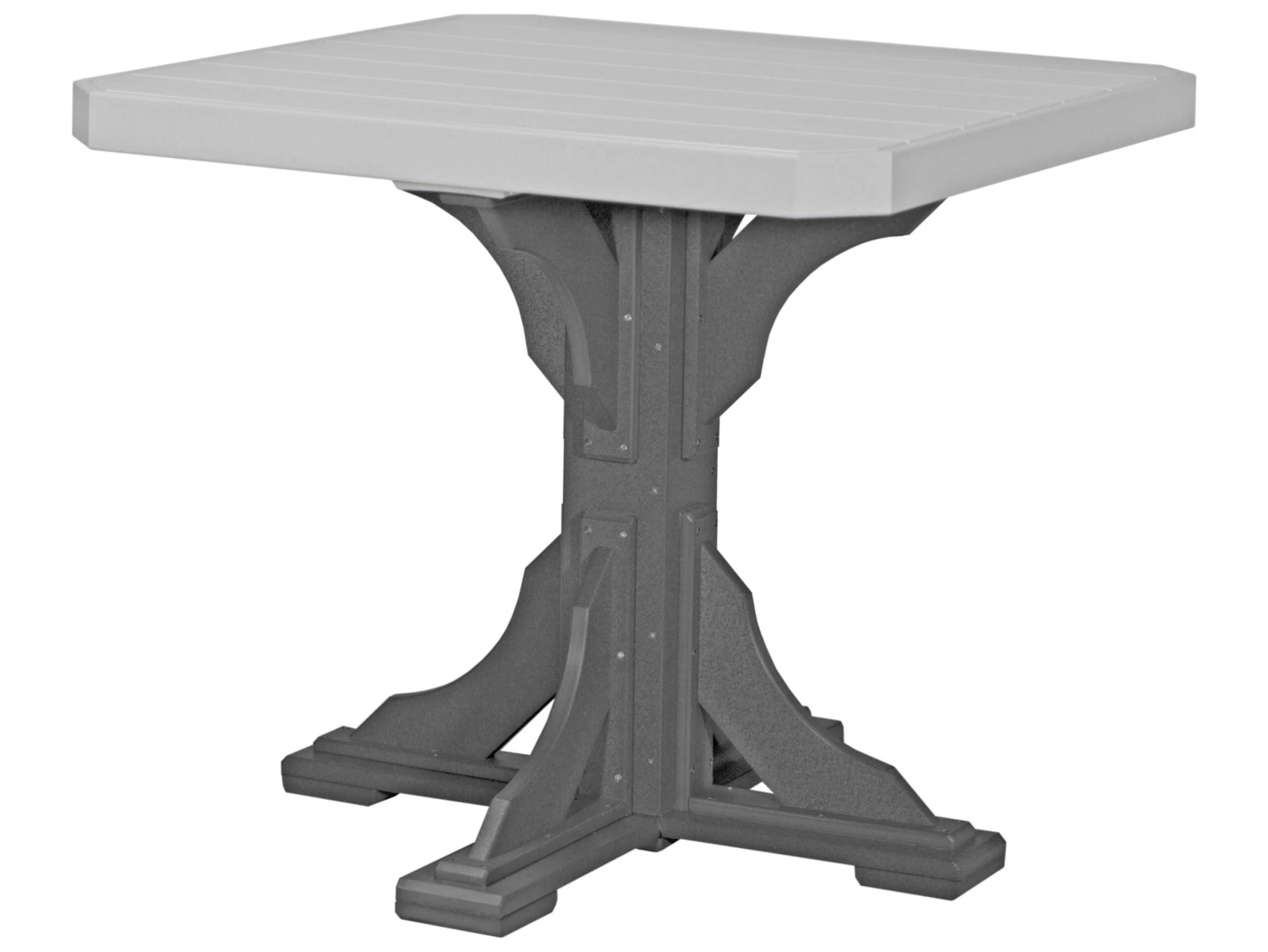 LuxCraft Recycled Plastic 41 Square Counter Height Table With Umbrella Hole 12 LuxCraft Recycled Plastic 41 Square Counter Height Table With Umbrella Hole - Image 12