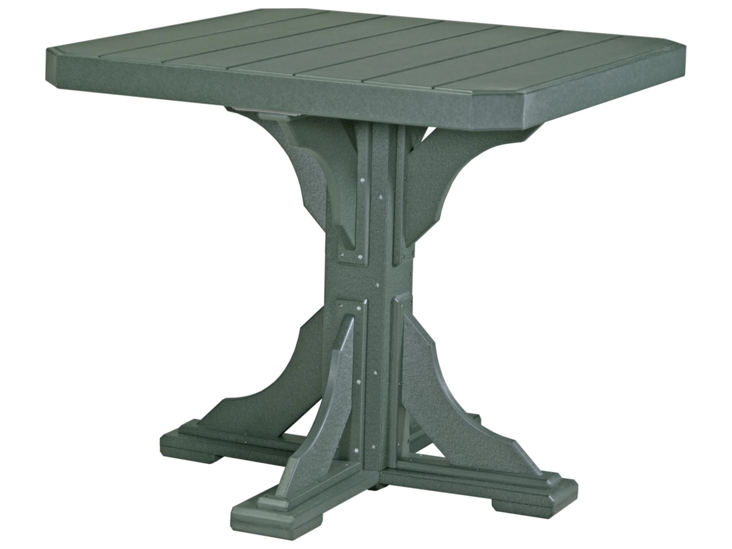 LuxCraft Recycled Plastic 41 Square Counter Height Table With Umbrella Hole 13 LuxCraft Recycled Plastic 41 Square Counter Height Table With Umbrella Hole - Image 13