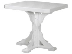 LuxCraft Recycled Plastic 41 Square Counter Height Table With Umbrella Hole 27 LuxCraft Recycled Plastic 41 Square Counter Height Table With Umbrella Hole -Patio Vibe Store LUXP41STCOUNTER14 zm