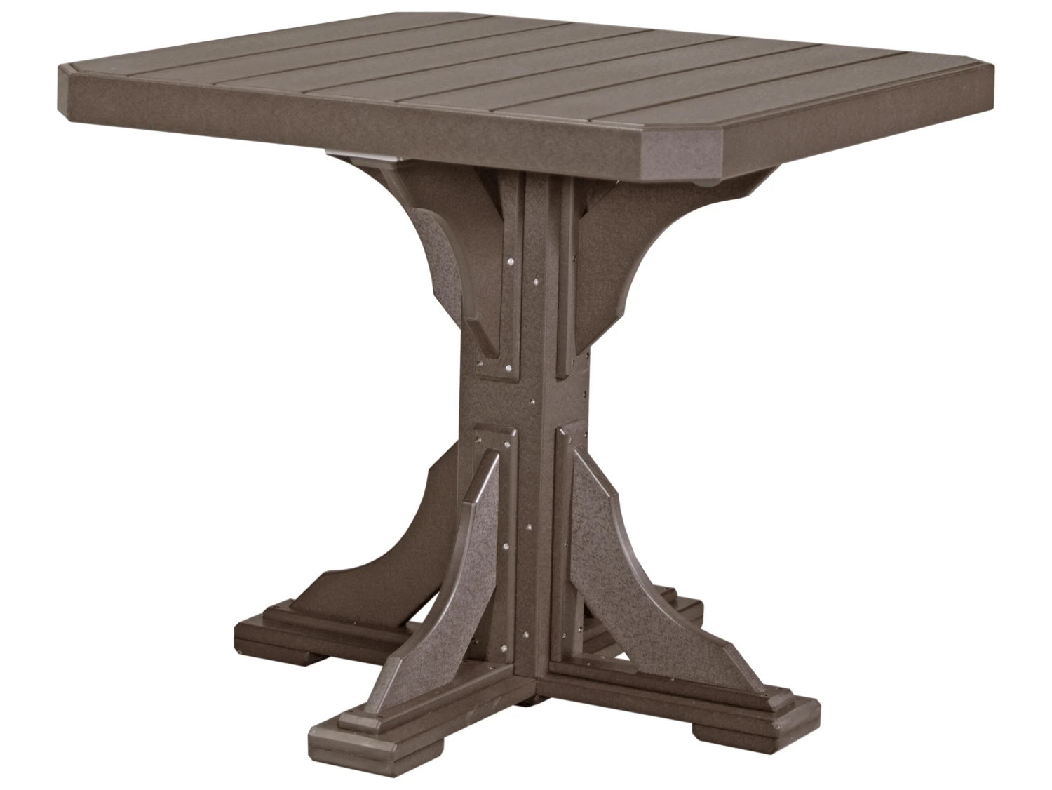 LuxCraft Recycled Plastic 41 Square Counter Height Table With Umbrella Hole 7 LuxCraft Recycled Plastic 41 Square Counter Height Table With Umbrella Hole - Image 7