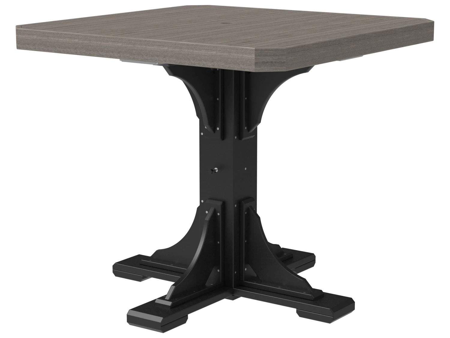 LuxCraft Recycled Plastic 41 Square Counter Height Table With Umbrella Hole 9 LuxCraft Recycled Plastic 41 Square Counter Height Table With Umbrella Hole - Image 9