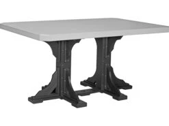 LuxCraft Recycled Plastic 74 X 48 Rectangular Counter Height Table With Umbrella Hole 23 LuxCraft Recycled Plastic 74 X 48 Rectangular Counter Height Table With Umbrella Hole -Patio Vibe Store LUXP46RTCOUNTER10 zm