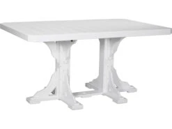 LuxCraft Recycled Plastic 74 X 48 Rectangular Counter Height Table With Umbrella Hole 26 LuxCraft Recycled Plastic 74 X 48 Rectangular Counter Height Table With Umbrella Hole -Patio Vibe Store LUXP46RTCOUNTER13 zm