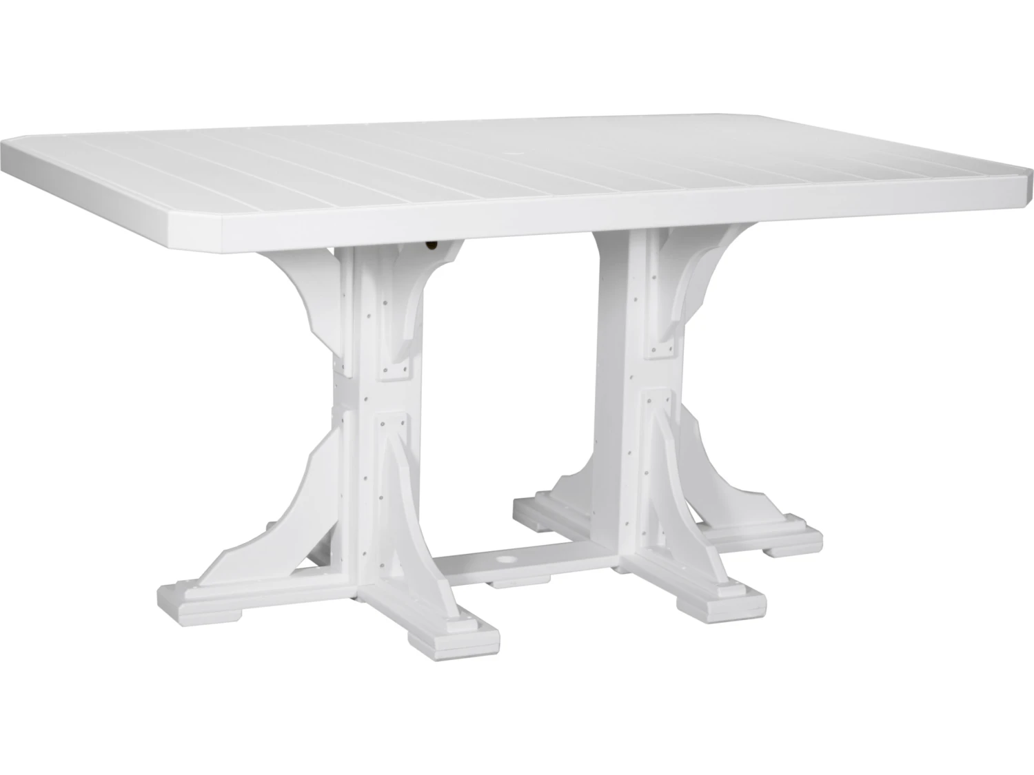 LuxCraft Recycled Plastic 74 X 48 Rectangular Counter Height Table With Umbrella Hole 13 LuxCraft Recycled Plastic 74 X 48 Rectangular Counter Height Table With Umbrella Hole - Image 13