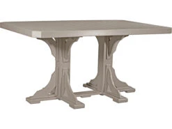 LuxCraft Recycled Plastic 74 X 48 Rectangular Counter Height Table With Umbrella Hole 27 LuxCraft Recycled Plastic 74 X 48 Rectangular Counter Height Table With Umbrella Hole -Patio Vibe Store LUXP46RTCOUNTER14 zm