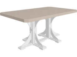 LuxCraft Recycled Plastic 74 X 48 Rectangular Counter Height Table With Umbrella Hole 16 LuxCraft Recycled Plastic 74 X 48 Rectangular Counter Height Table With Umbrella Hole -Patio Vibe Store LUXP46RTCOUNTER3 zm