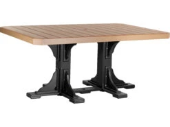 LuxCraft Recycled Plastic 74 X 48 Rectangular Counter Height Table With Umbrella Hole 18 LuxCraft Recycled Plastic 74 X 48 Rectangular Counter Height Table With Umbrella Hole -Patio Vibe Store LUXP46RTCOUNTER5 zm