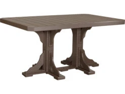 LuxCraft Recycled Plastic 74 X 48 Rectangular Counter Height Table With Umbrella Hole 19 LuxCraft Recycled Plastic 74 X 48 Rectangular Counter Height Table With Umbrella Hole -Patio Vibe Store LUXP46RTCOUNTER6 zm