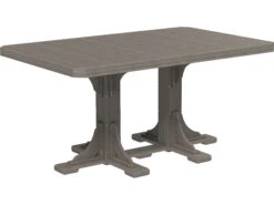 LuxCraft Recycled Plastic 74 X 48 Rectangular Counter Height Table With Umbrella Hole 20 LuxCraft Recycled Plastic 74 X 48 Rectangular Counter Height Table With Umbrella Hole -Patio Vibe Store LUXP46RTCOUNTER7 zm