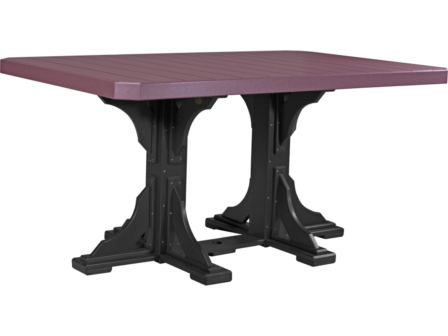 LuxCraft Recycled Plastic 74 X 48 Rectangular Counter Height Table With Umbrella Hole 9 LuxCraft Recycled Plastic 74 X 48 Rectangular Counter Height Table With Umbrella Hole - Image 9