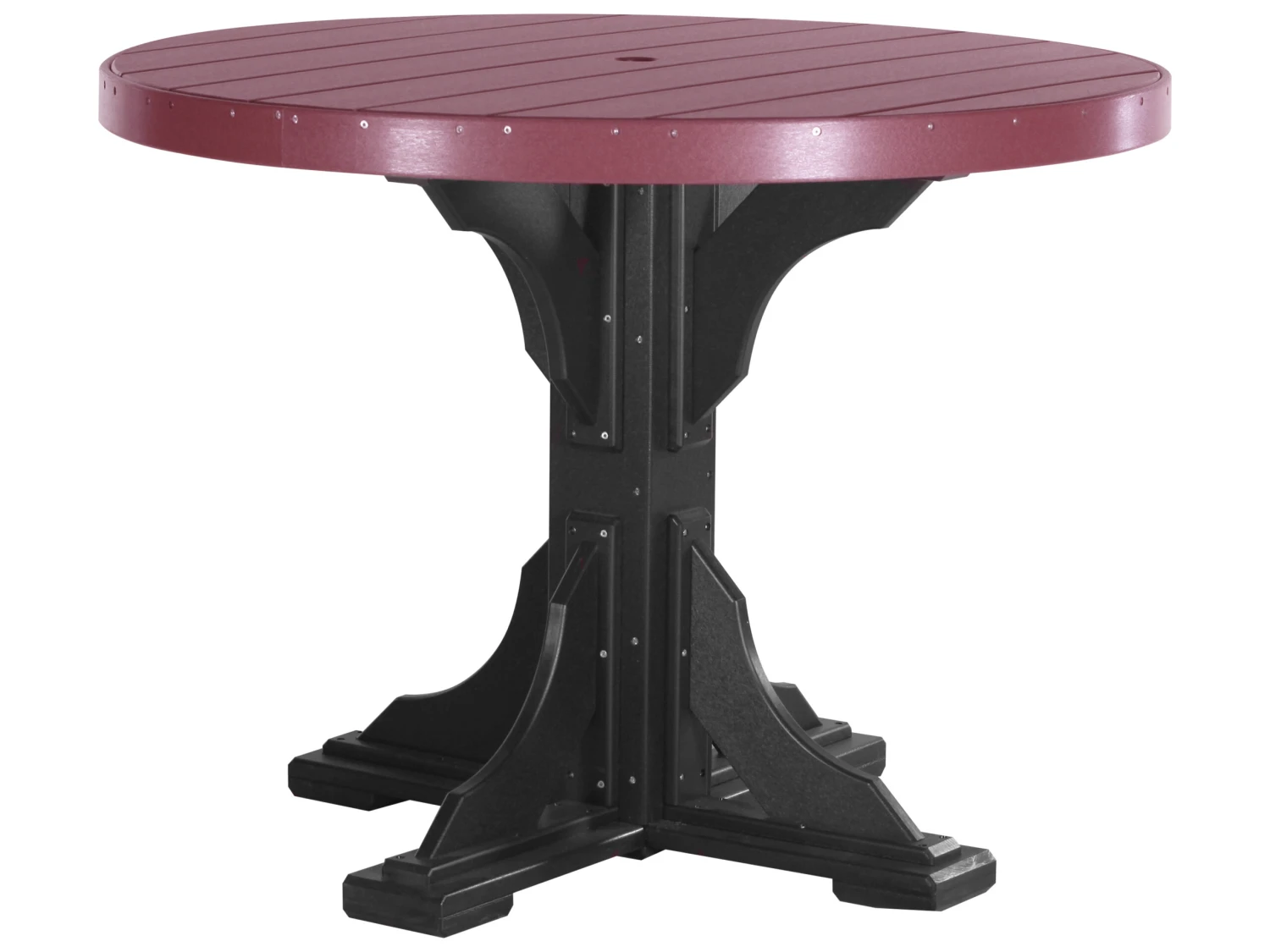 LuxCraft Recycled Plastic 48 Round Counter Height Table With Umbrella Hole 12 LuxCraft Recycled Plastic 48 Round Counter Height Table With Umbrella Hole - Image 12