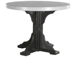 LuxCraft Recycled Plastic 48 Round Counter Height Table With Umbrella Hole 28 LuxCraft Recycled Plastic 48 Round Counter Height Table With Umbrella Hole -Patio Vibe Store LUXP4RTCOUNTER11 zm