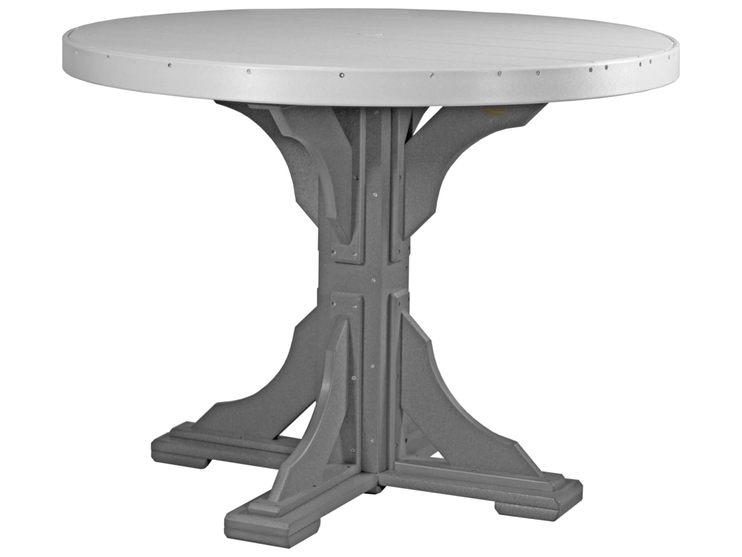 LuxCraft Recycled Plastic 48 Round Counter Height Table With Umbrella Hole 14 LuxCraft Recycled Plastic 48 Round Counter Height Table With Umbrella Hole - Image 14