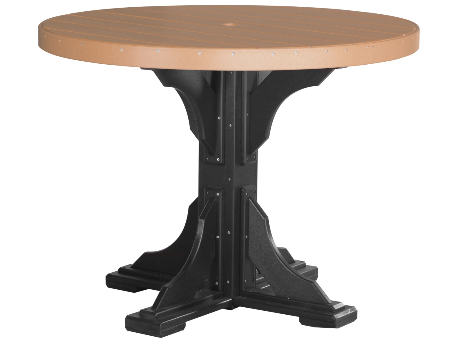 LuxCraft Recycled Plastic 48 Round Counter Height Table With Umbrella Hole 8 LuxCraft Recycled Plastic 48 Round Counter Height Table With Umbrella Hole - Image 8
