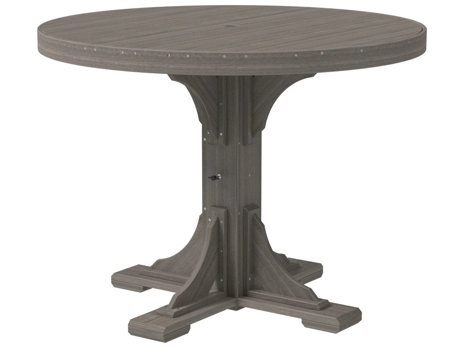 LuxCraft Recycled Plastic 48 Round Counter Height Table With Umbrella Hole 10 LuxCraft Recycled Plastic 48 Round Counter Height Table With Umbrella Hole - Image 10