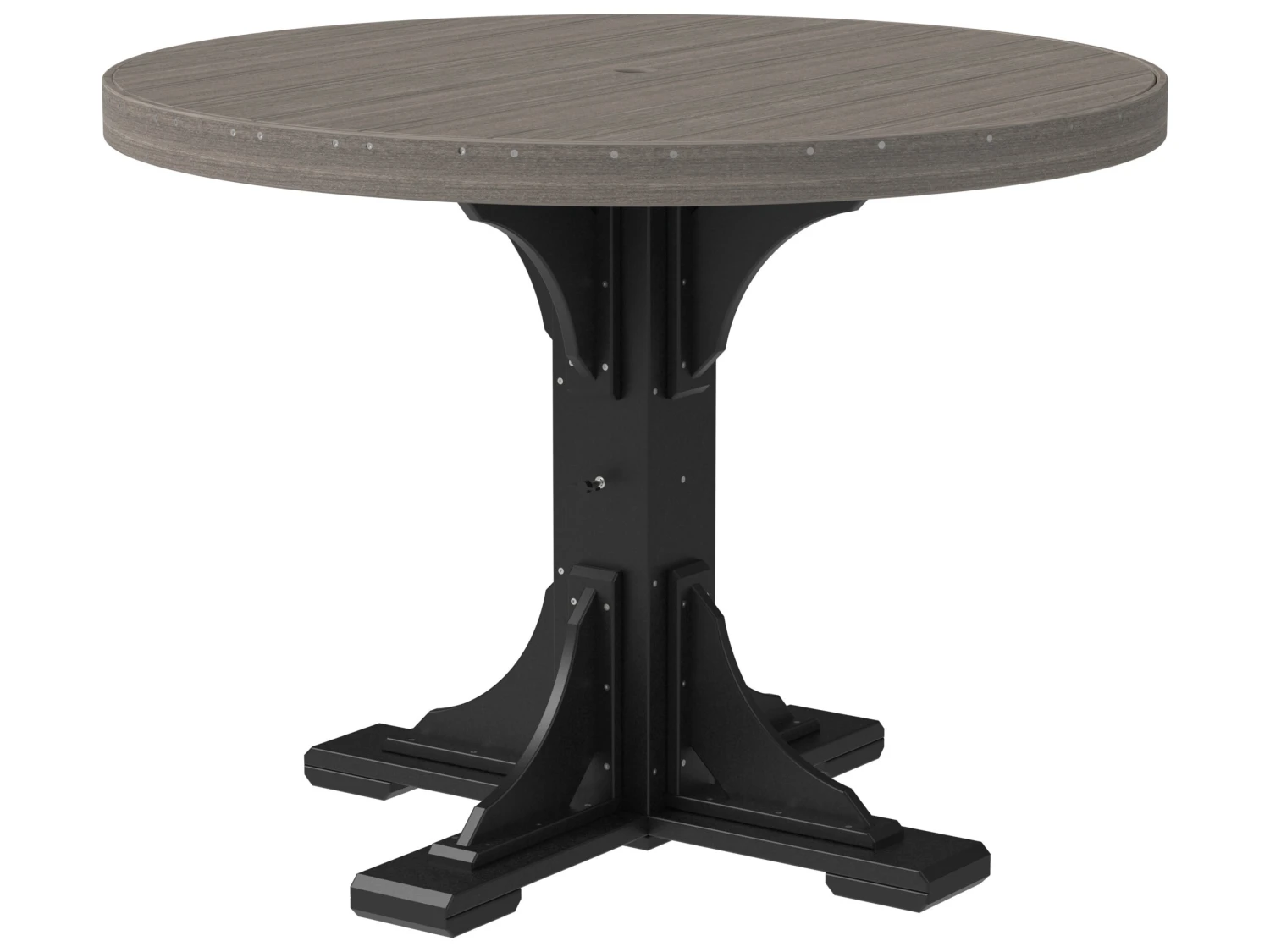 LuxCraft Recycled Plastic 48 Round Counter Height Table With Umbrella Hole 11 LuxCraft Recycled Plastic 48 Round Counter Height Table With Umbrella Hole - Image 11