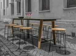 Patio Vibe Store 41 MamaGreen Sato Teak 94''W X 29''D Rectangular Counter Table