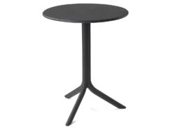 Nardi Spritz Fiberglass Resin Antracite 23'' Round Dining Table -Patio Vibe Store NAR40058.02.0001 zm
