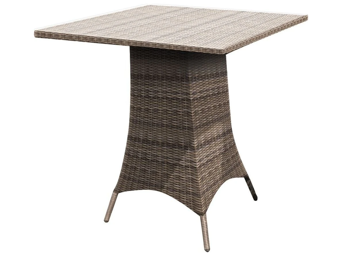 Forever Patio Universal Wicker Universal 36'' Square Glass Top Counter Table 4 Forever Patio Universal Wicker Universal 36'' Square Glass Top Counter Table - Image 4
