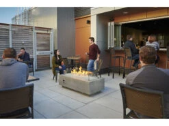 Outdoor Greatroom Cove Concrete Natural Grey 54''W X 24''D Rectangular Linear Gas Fire Table -Patio Vibe Store OGCV5410 zm