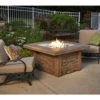 Outdoor Greatroom Sierra Concrete Mocha 43'' Square Gas Fire Pit Table