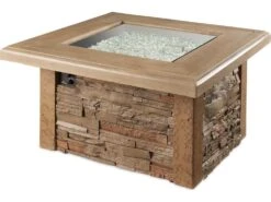 Outdoor Greatroom Sierra Concrete Mocha 43'' Square Gas Fire Pit Table -Patio Vibe Store OGSIERRA2424MK3 zm