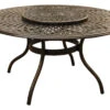 Oakland Living Mesh Modern Aluminum Bronze 59'' Round Dining Table With Lazy Susan