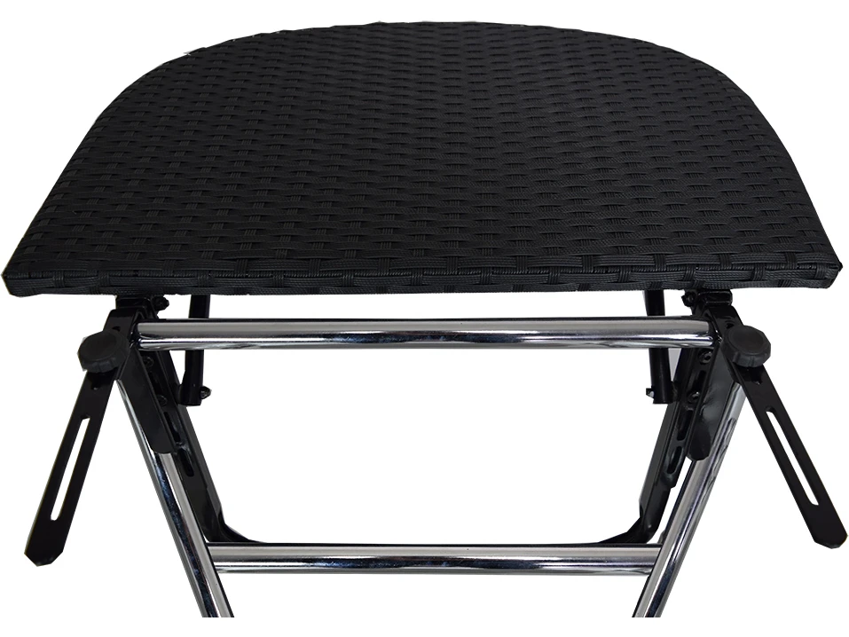 Oakland Living Black Wicker Counter Table With Adjustable Clamps 10 Oakland Living Black Wicker Counter Table With Adjustable Clamps - Image 10