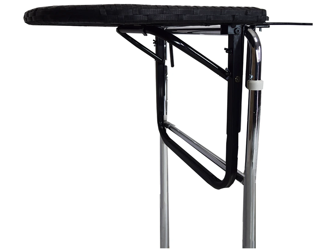 Oakland Living Black Wicker Counter Table With Adjustable Clamps 1 Oakland Living Black Wicker Counter Table With Adjustable Clamps