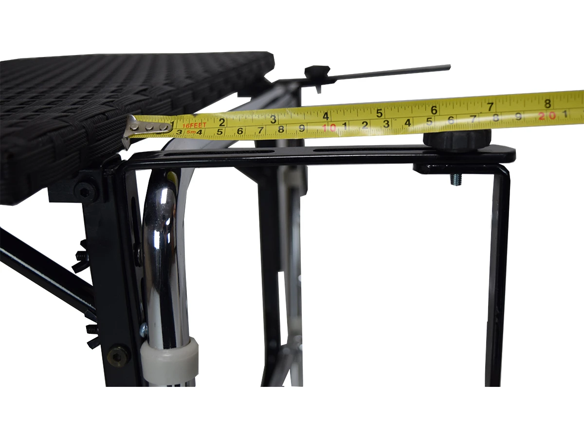 Oakland Living Black Wicker Counter Table With Adjustable Clamps 2 Oakland Living Black Wicker Counter Table With Adjustable Clamps - Image 2