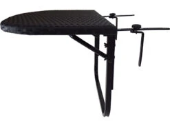 Oakland Living Black Wicker Counter Table With Adjustable Clamps 14 Oakland Living Black Wicker Counter Table With Adjustable Clamps -Patio Vibe Store OL52BALCONYTABLEBK4 zm