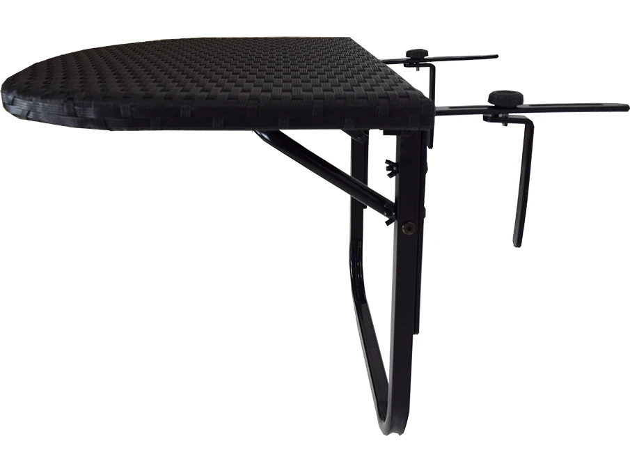 Oakland Living Black Wicker Counter Table With Adjustable Clamps 4 Oakland Living Black Wicker Counter Table With Adjustable Clamps - Image 4