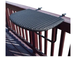 Oakland Living Black Wicker Counter Table With Adjustable Clamps 16 Oakland Living Black Wicker Counter Table With Adjustable Clamps -Patio Vibe Store OL52BALCONYTABLEBK6 zm