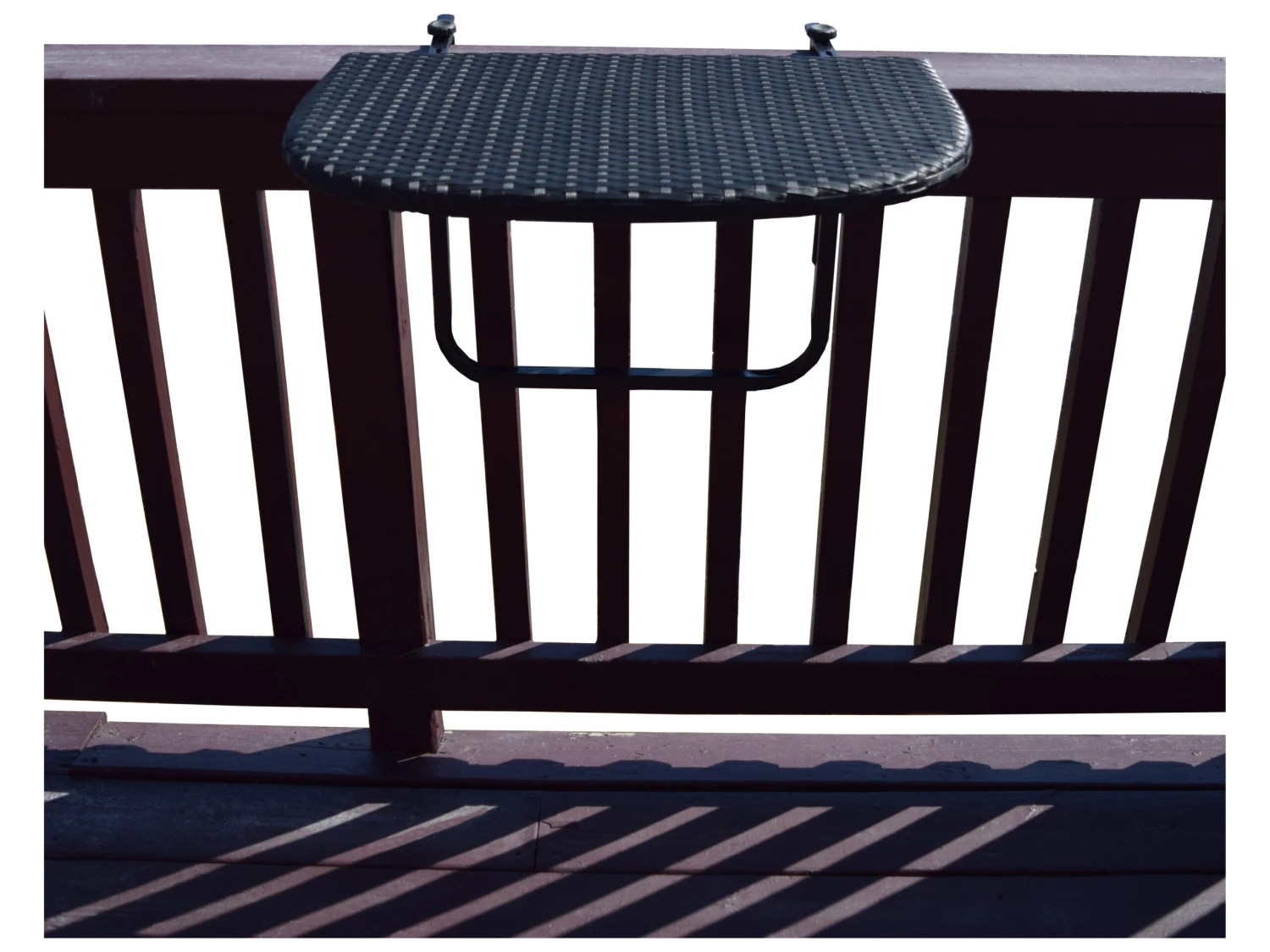 Oakland Living Black Wicker Counter Table With Adjustable Clamps 7 Oakland Living Black Wicker Counter Table With Adjustable Clamps - Image 7