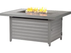 Oakland Living Rectangular 48 In. X 36 In. Aluminum Propane Fire Pit Table