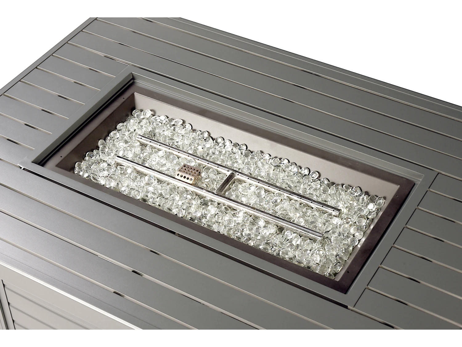 Oakland Living Rectangular 48 In. X 36 In. Aluminum Propane Fire Pit Table 4 Oakland Living Rectangular 48 In. X 36 In. Aluminum Propane Fire Pit Table - Image 4