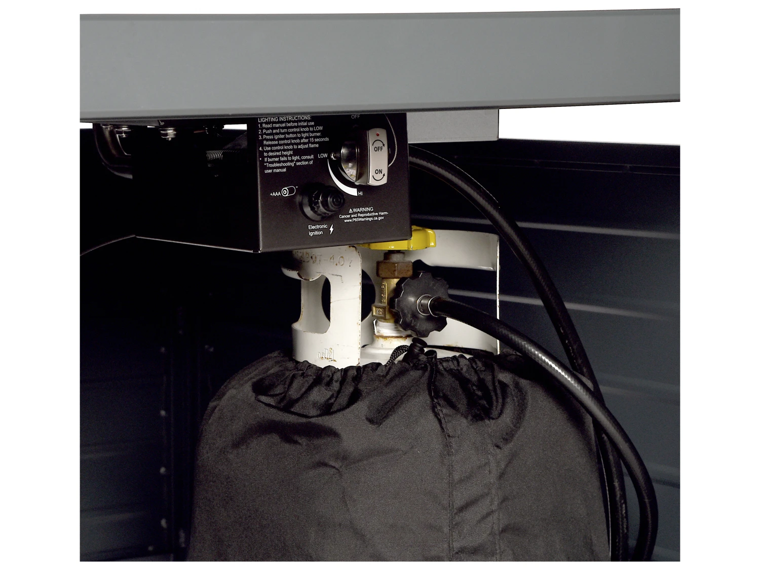 Oakland Living Rectangular 48 In. X 36 In. Aluminum Propane Fire Pit Table 8 Oakland Living Rectangular 48 In. X 36 In. Aluminum Propane Fire Pit Table - Image 8