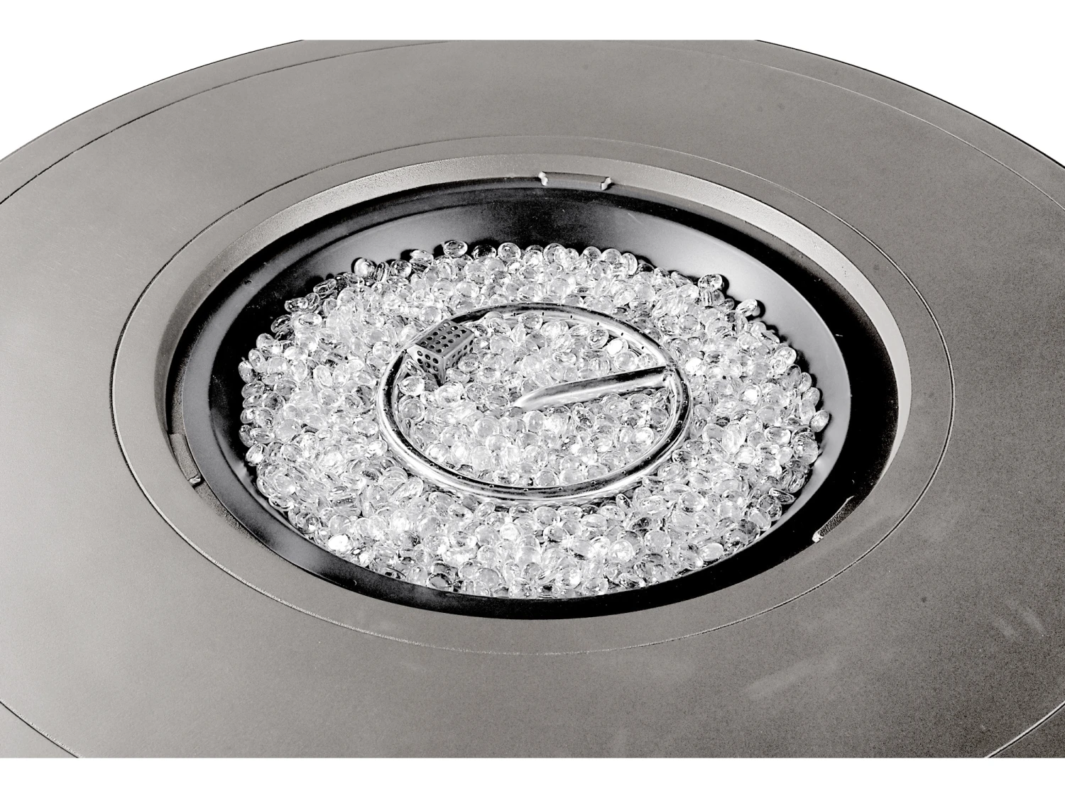Oakland Living Round 44 In. X 44 In. Aluminum Propane Fire Pit Table With Glass Beads 4 Oakland Living Round 44 In. X 44 In. Aluminum Propane Fire Pit Table With Glass Beads - Image 4