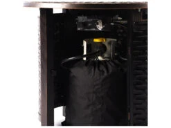 Oakland Living Aluminum 34 In. Round Propane Fire Table With Fire Beads -Patio Vibe Store OLROMEROFPTAC8 zm