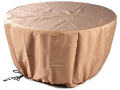 Oakland Living Aluminum 34 In. Round Propane Fire Table With Fire Beads -Patio Vibe Store OLROMEROFPTAC9 zm