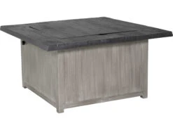 Castelle Biltmore Antler Hill Aluminum 44'' Square Coffee Fire Pit Table -Patio Vibe Store PFA0SF44WL1 zm