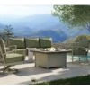 Castelle Biltmore Antler Hill Aluminum 44'' Square Coffee Fire Pit Table