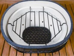 Primo Two Piece Heat Deflector Rack/Drip Pan Rack For Oval XL 400 -Patio Vibe Store PMPG003336 zm