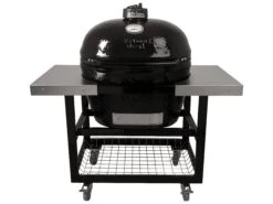 Primo Cart Base With Basket And SS Side Shelves For Oval LG 300 & XL 400 -Patio Vibe Store PMPGCXLHPG003701 zm