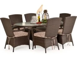 Watermark Living Alexandria Wicker 70''W X 40''D Oval Glass Top Dining Table 8 Watermark Living Alexandria Wicker 70''W X 40''D Oval Glass Top Dining Table -Patio Vibe Store PSALXNDRDINSET51 zm