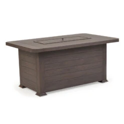 Watermark Living Riverside Aluminum 52''W X 32''D Rectangular Fire Pit Table With Lid