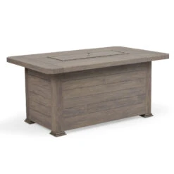 Watermark Living Riverside Aluminum 52''W X 32''D Rectangular Fire Pit Table With Lid -Patio Vibe Store PSFP013252RT3 zm