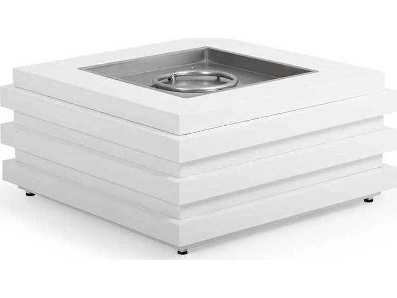 Watermark Living Covina Aluminum Square Fire Pit Table With Lid 2 Watermark Living Covina Aluminum Square Fire Pit Table With Lid - Image 2